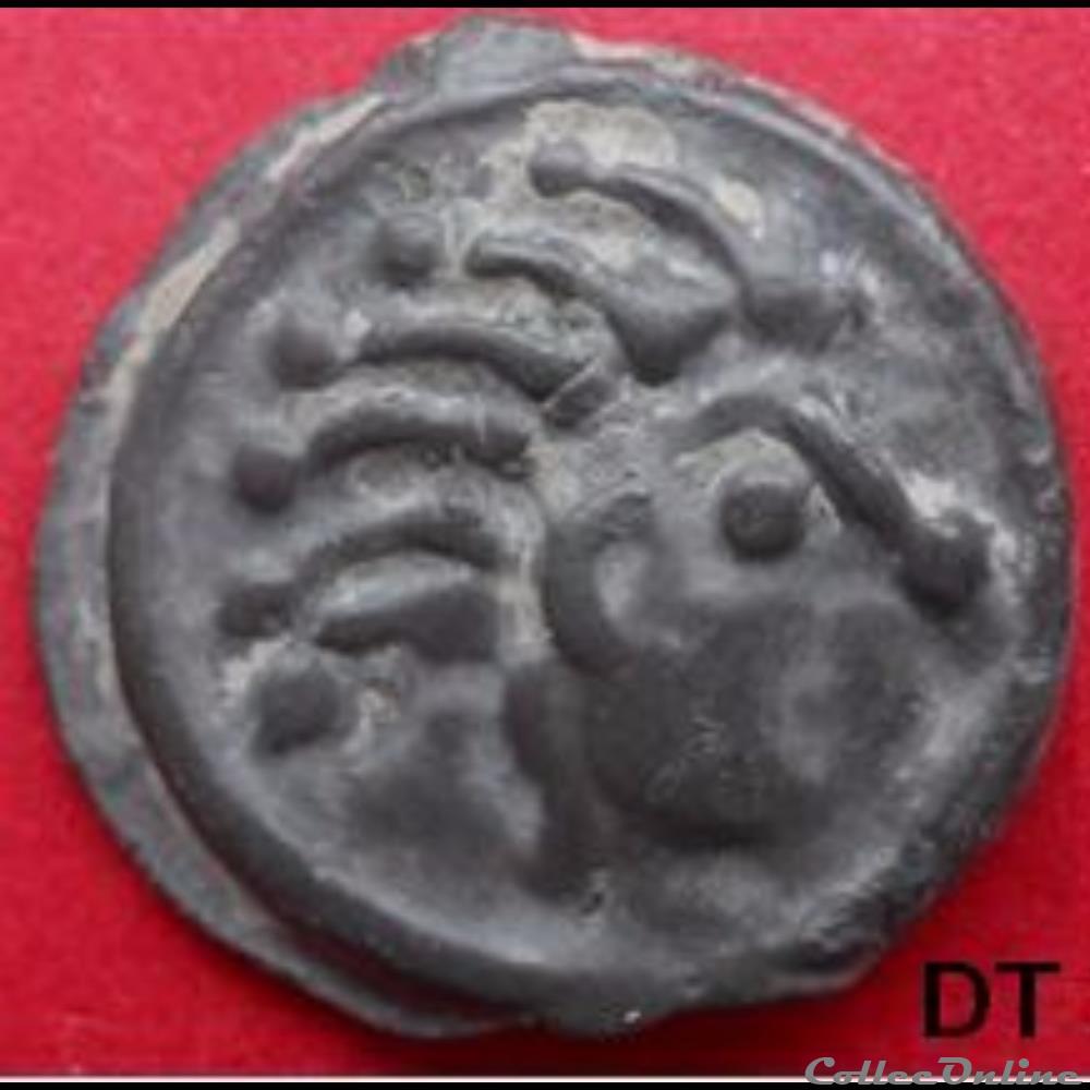 Série 559 DT 2640 Potin à la tête d'indien monnaie antique gauloise serie 559 dt 2640 potin a la tete indien