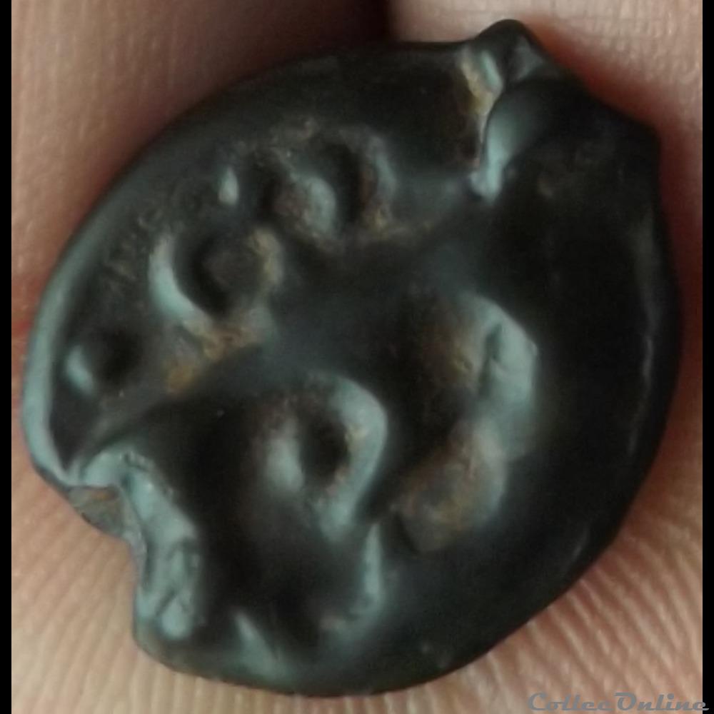 monnaie antique gauloise dt 229 potin au taureau et au lys