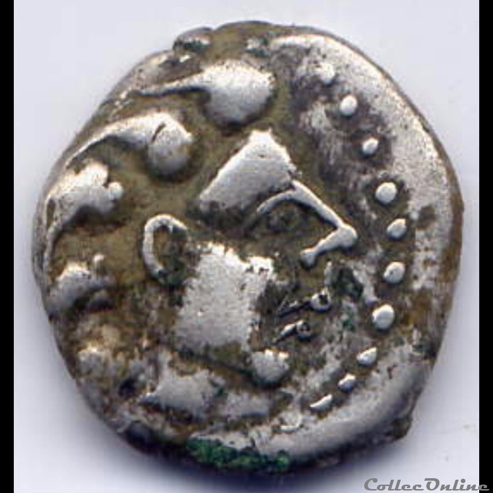 monnaie antique gauloise serie 878 dt 3182 quinaire a la lyre fourre