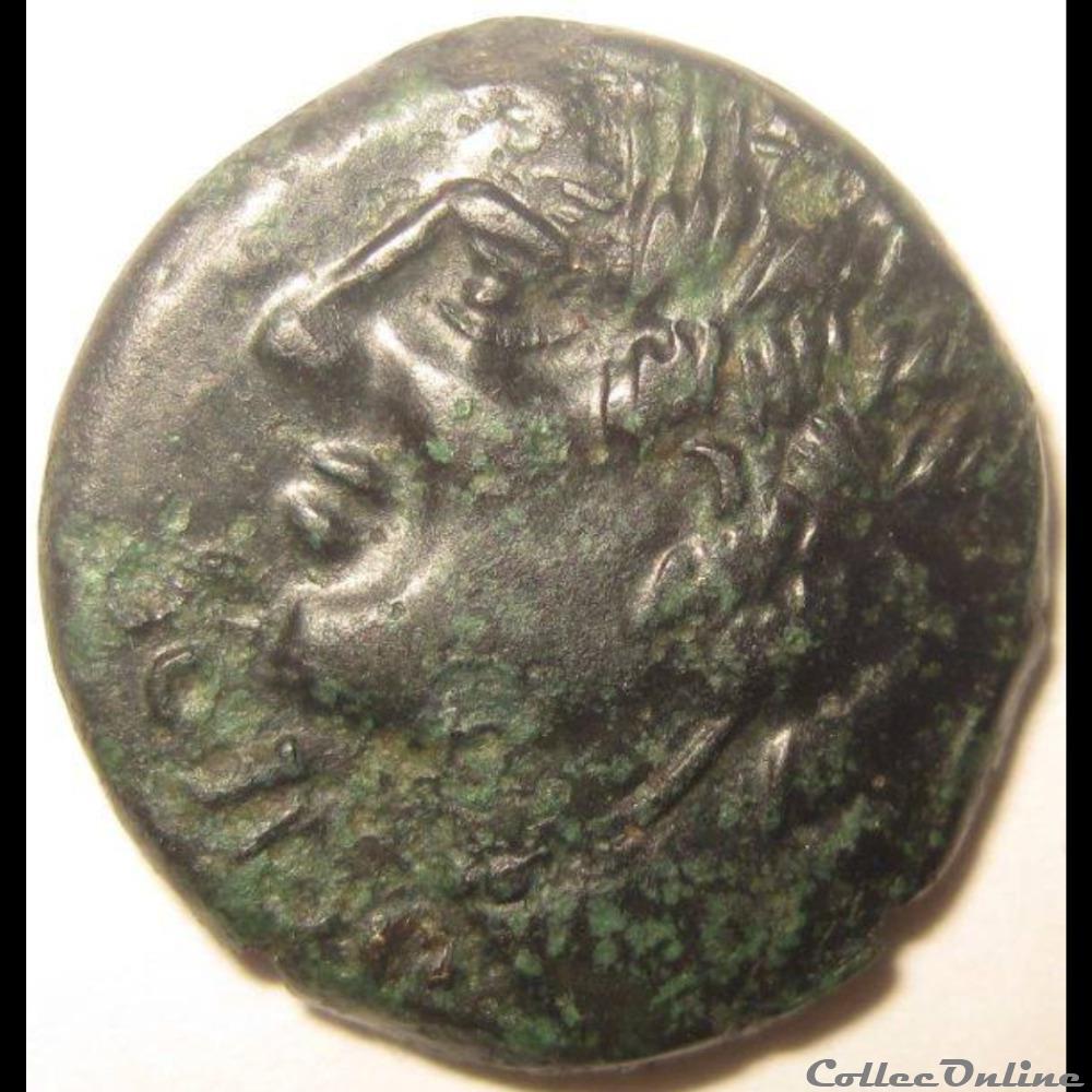 série 58 DT 527 Bronze SOLLOS monnaie antique gauloise serie 58 dt 527 bronze sollos
