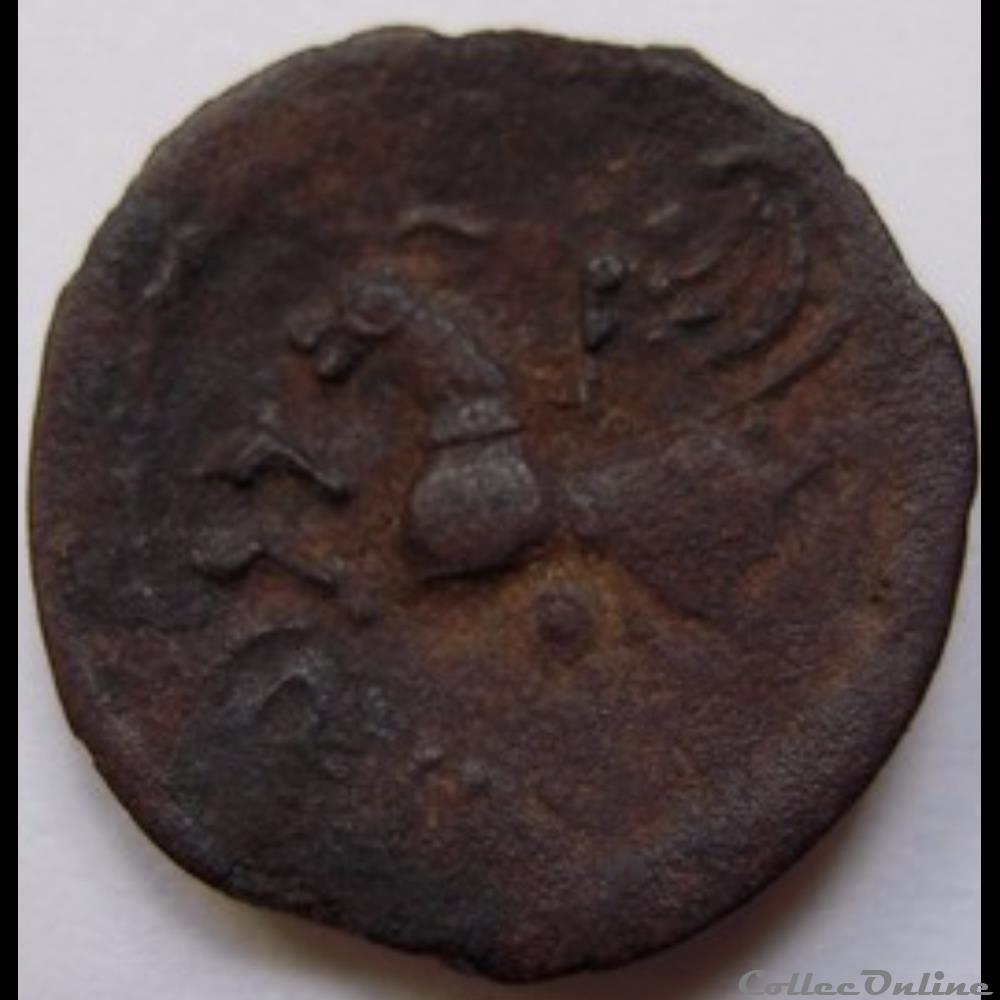 Série 63 DT 557 var bronze CRICIRV monnaie antique gauloise serie 63 dt 557 var bronze cricirv