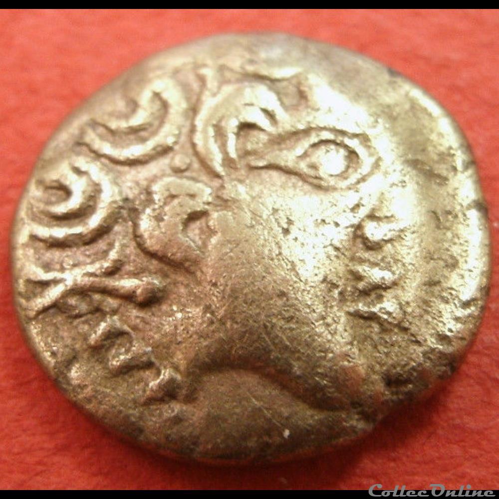 Série 490 DT 2535 quart de statère à la lyre inversée monnaie antique gauloise serie 490 dt 2535 quart de statere a la lyre inversee