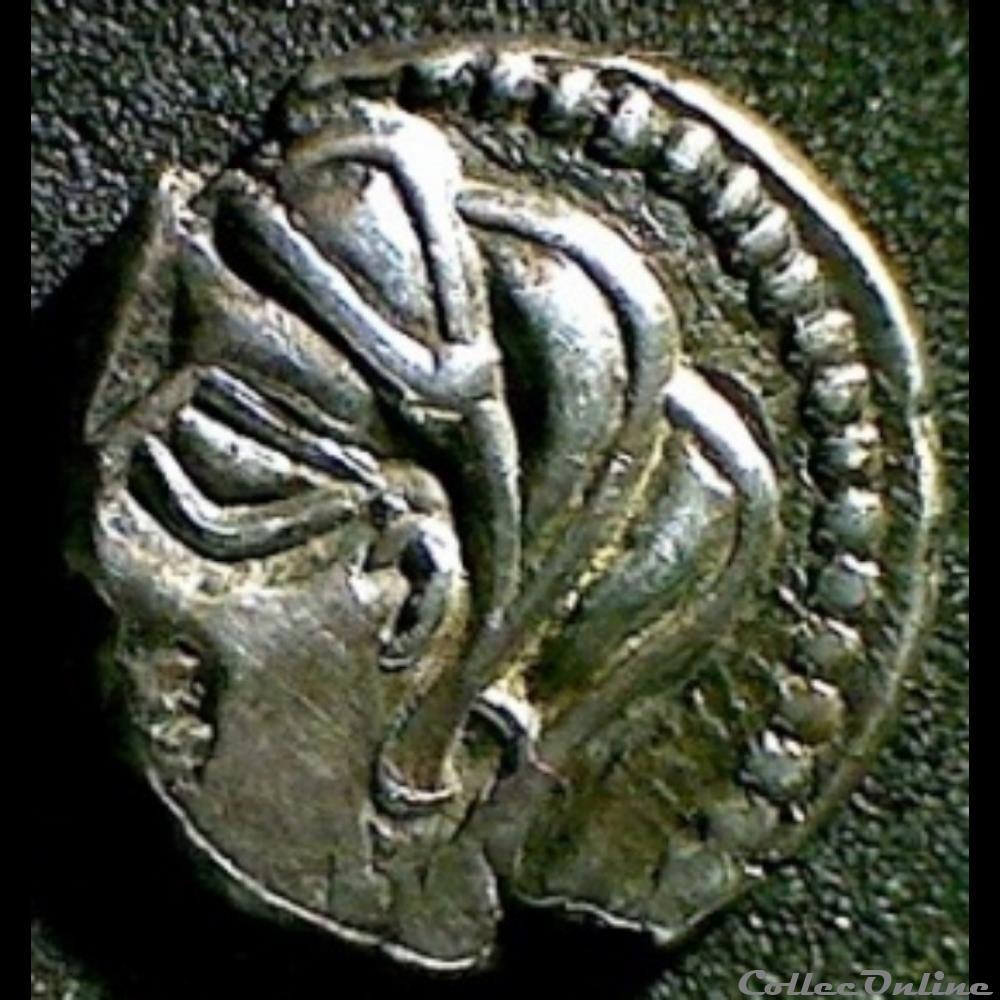Série 1091 DT 3449 Quinaire au sanglier / croisette monnaie antique gauloise serie 1091 dt 3449 quinaire au sanglier croisette