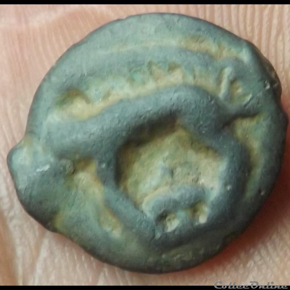 ( incertain ) Potin du type de Tremblois ( type 1 ) monnaie antique gauloise incertain potin du type de tremblois type 1