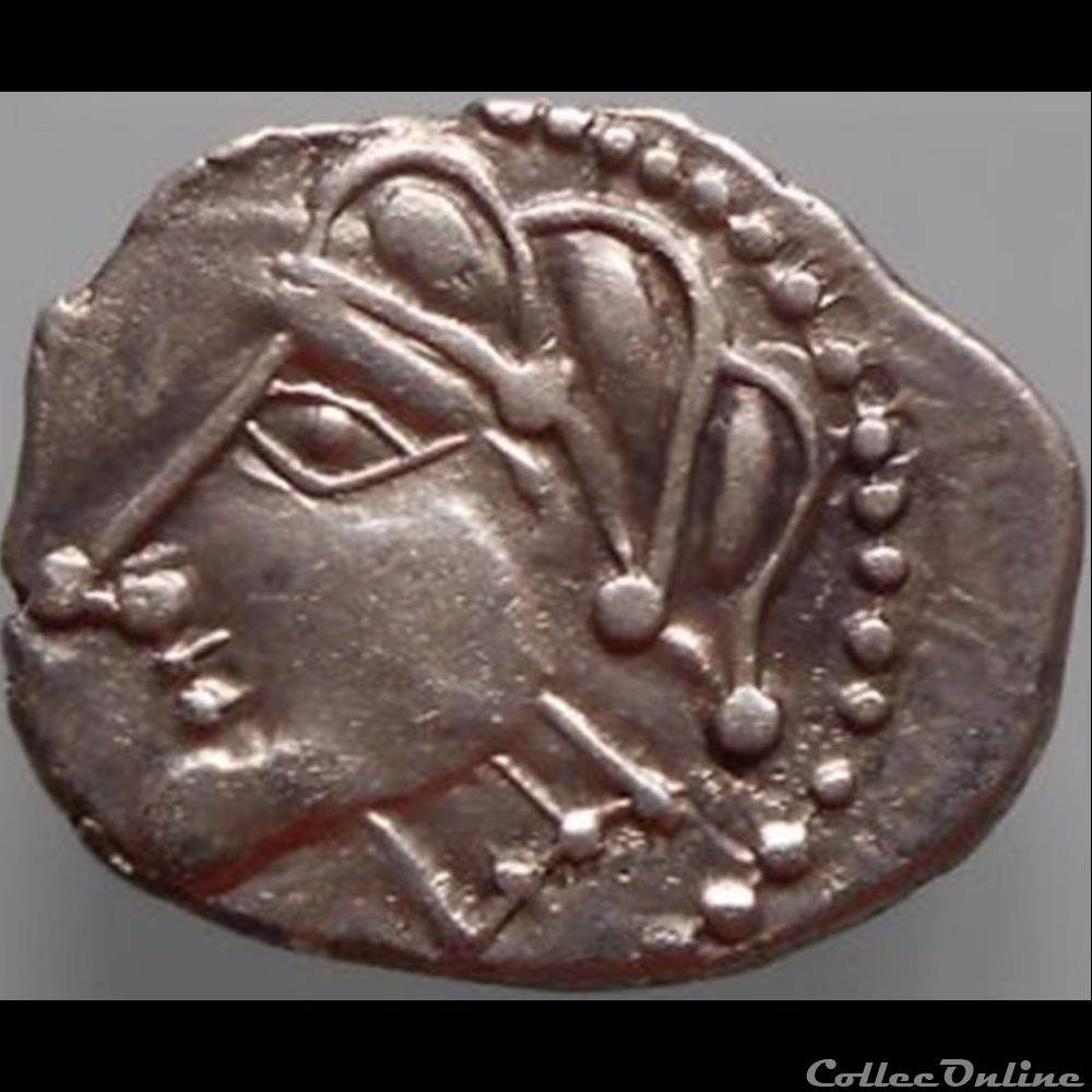 Série 1091 DT 3440 Quinaire CAM au fleuron monnaie antique gauloise serie 1091 dt 3440 quinaire cam au fleuron