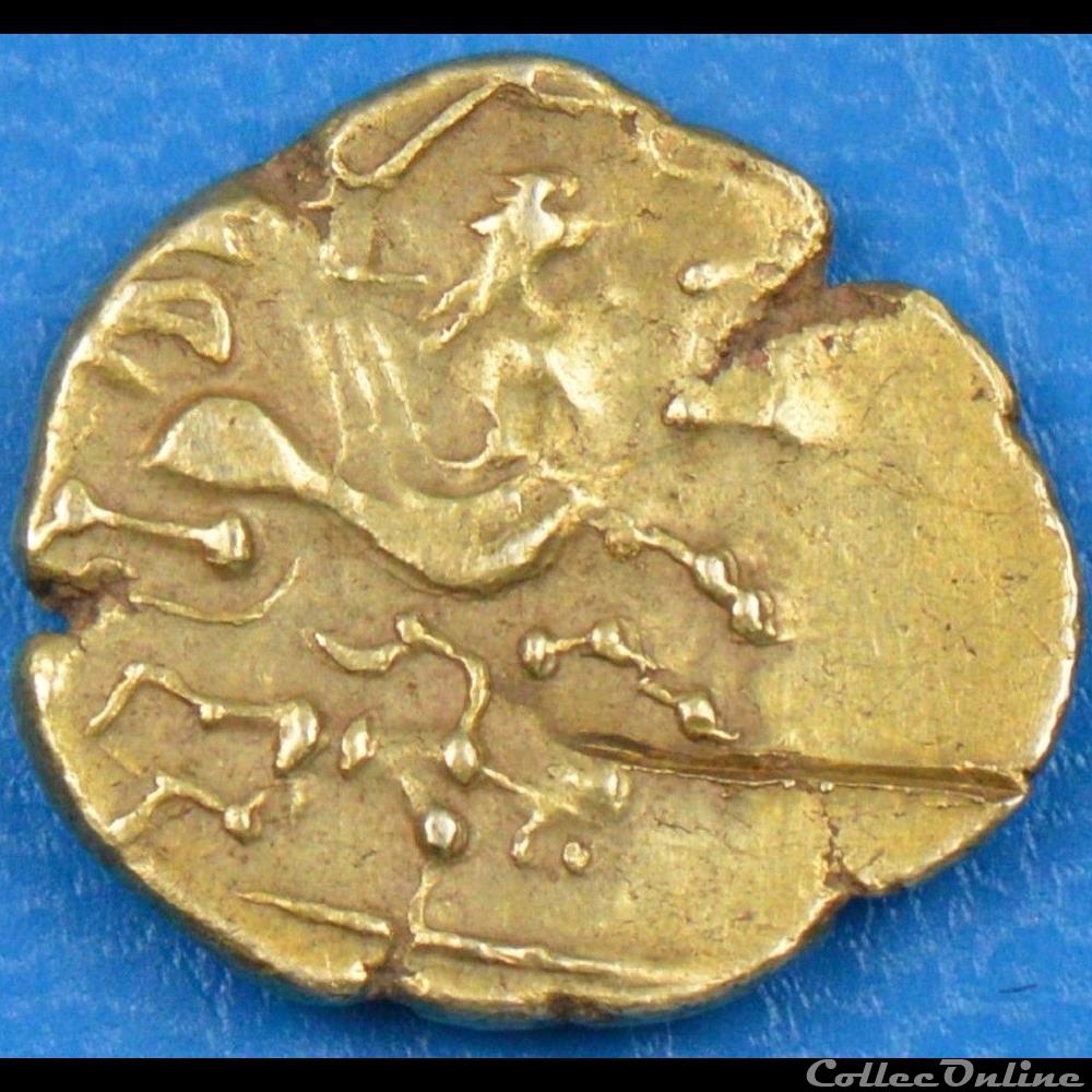 Série 290 DT 2143 Statère au personnage allongé monnaie antique gauloise serie 290 dt 2143 statere au personnage allonge