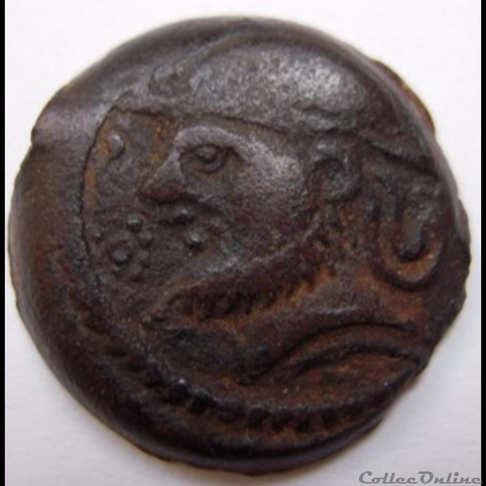 Série 63 DT 557 var bronze CRICIRV monnaie antique gauloise serie 63 dt 557 var bronze cricirv