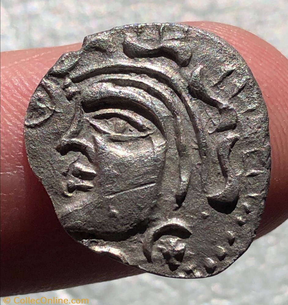 Série 87 DT 670 - Drachme au cheval androcéphale monnaies antiques av jc ap celtes serie 87 dt 670 drachme au cheval androcephale