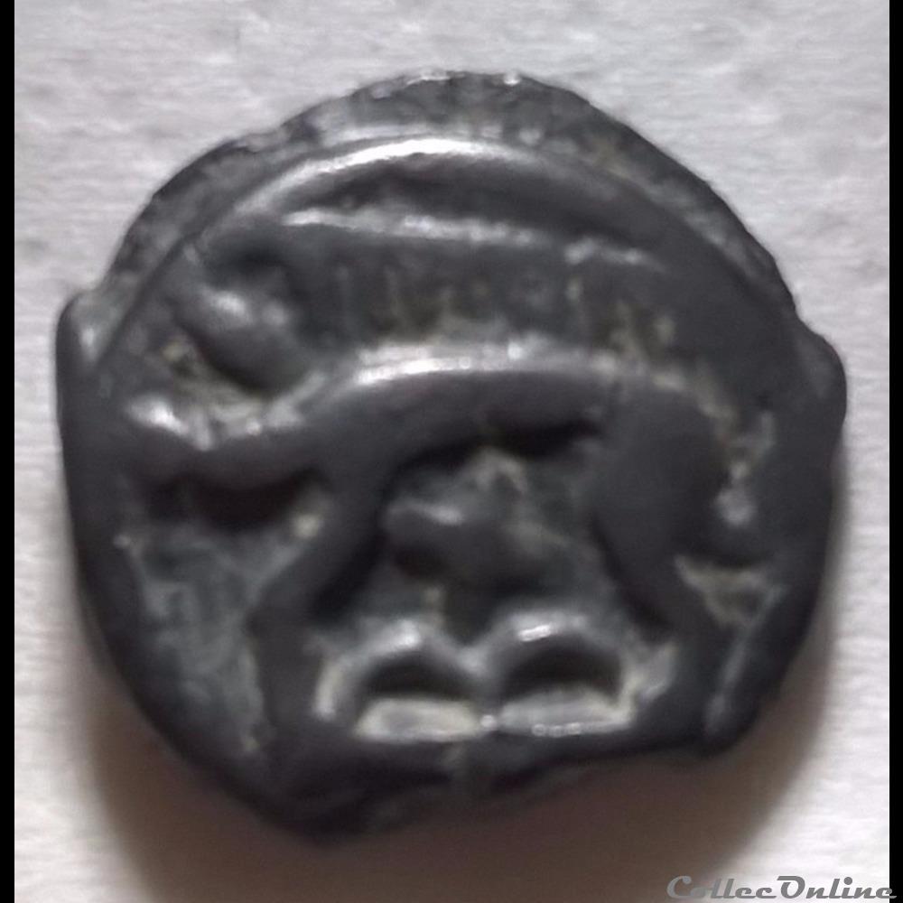 Série 38 ( classe I b ) Potin à la tête d'indien monnaie antique gauloise serie 38 classe i b potin a la tete indien