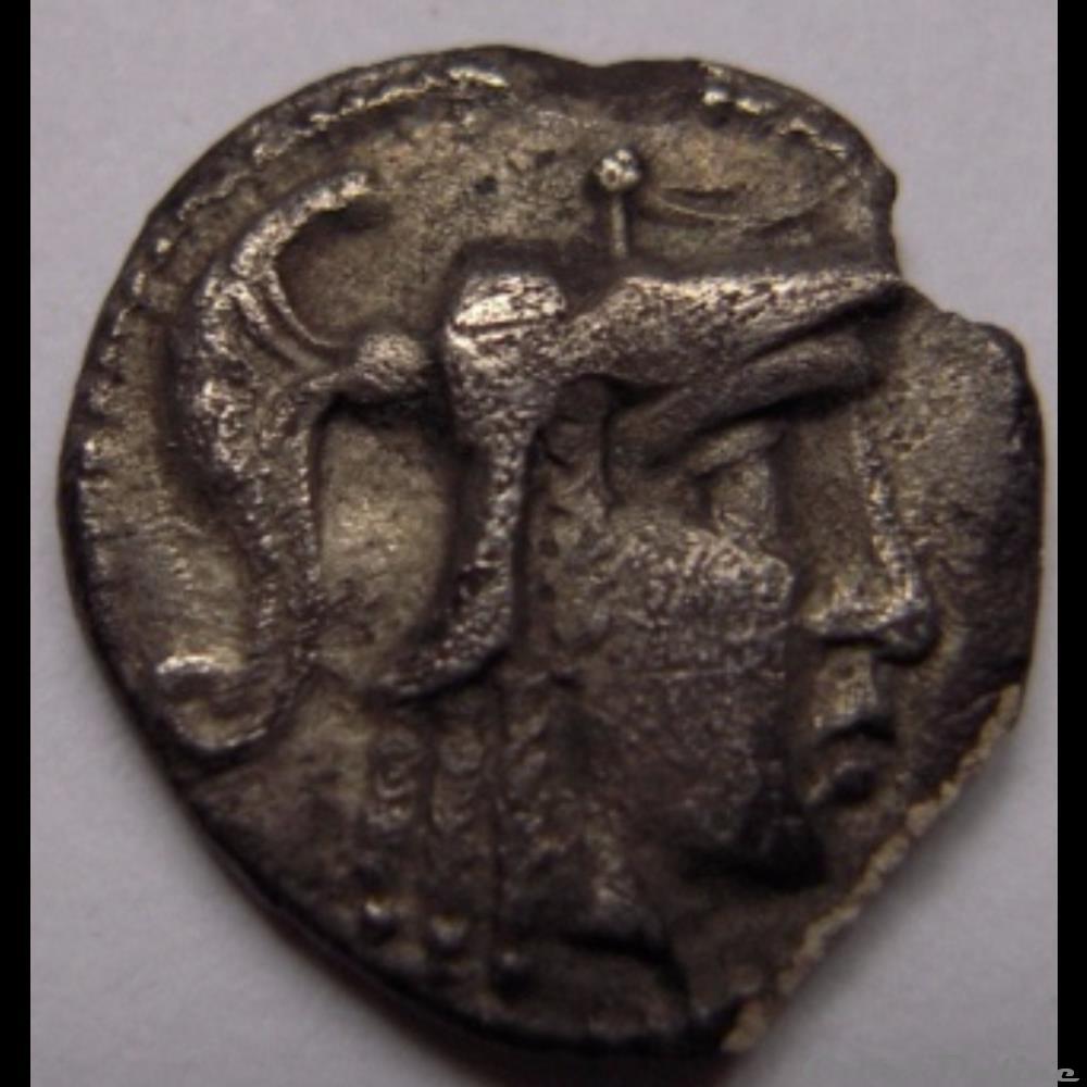 DT série 377 minimi à la tête de Pallas monnaie antique gauloise dt serie 377 minimi a la tete de pallas
