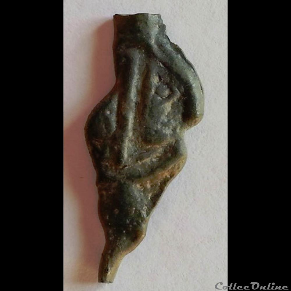 Série 968 DT 3262 var Potin OYINDIA ( dégénéré ) à la tête janiforme ou " tête bêche " monnaie antique gauloise serie 968 dt 3262 var potin oyindia degenere a la tete janiforme ou tete beche