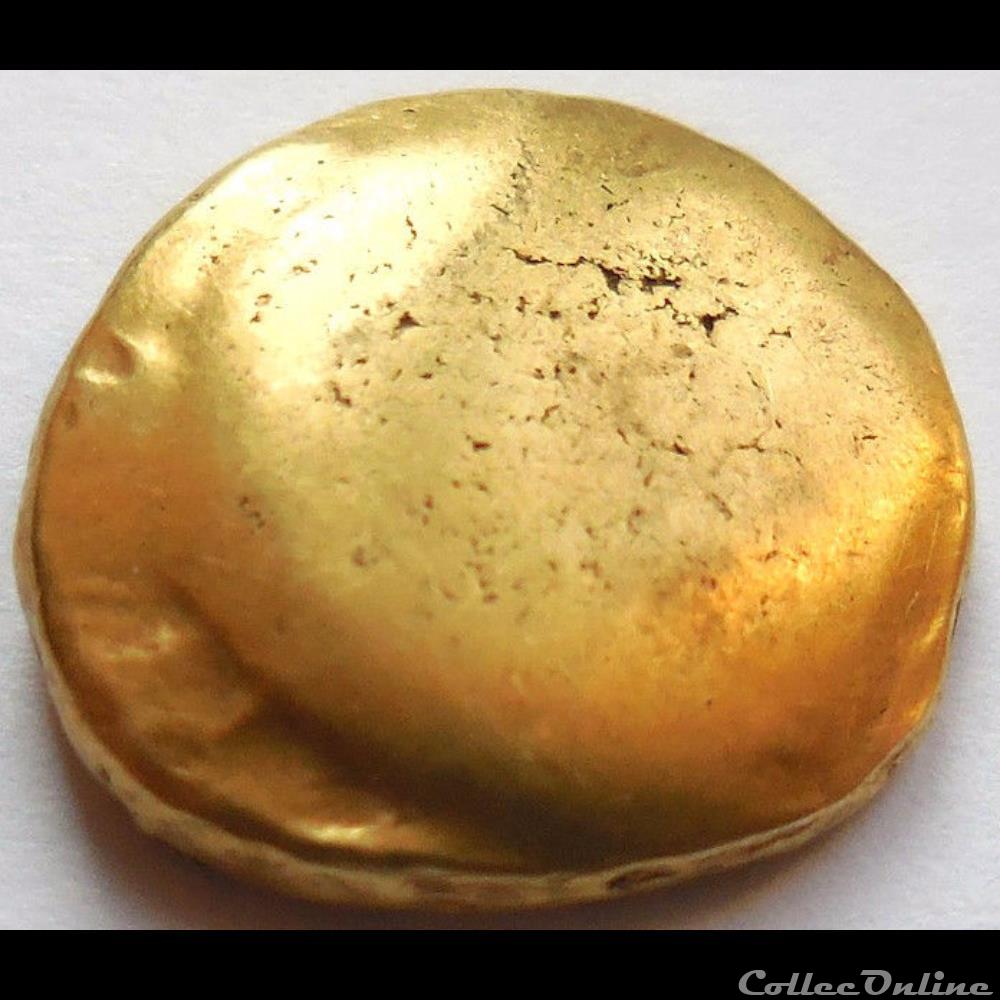 série 40 statère uniface au cheval sans S monnaie antique gauloise serie 40 statere uniface au cheval sans s