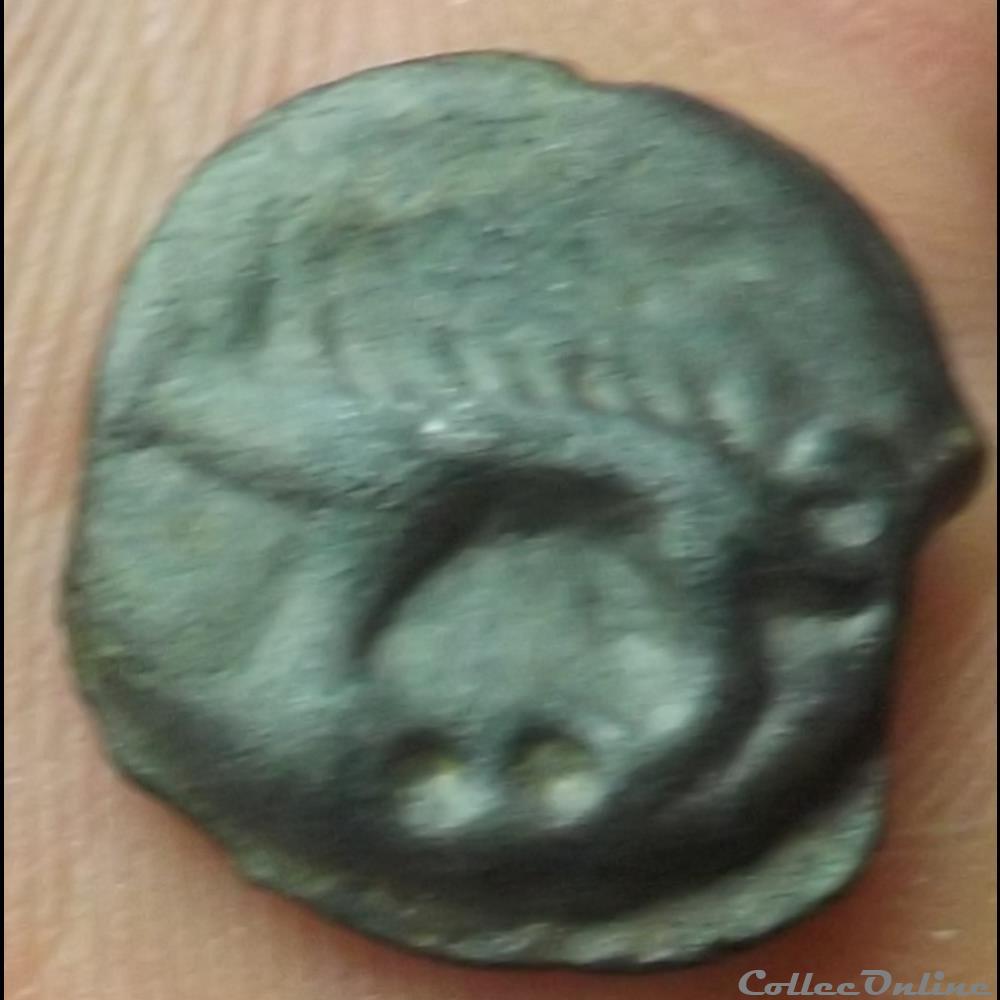 monnaie antique gauloise potin du type de tremblois type 2