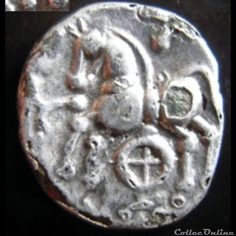 DT série 884 Quinaire KALETEDOY au S monnaie antique gauloise dt serie 884 quinaire kaletedoy au s