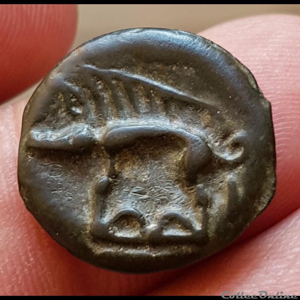 DT 153 potin au sanglier monnaie antique gauloise dt 153 potin au sanglier