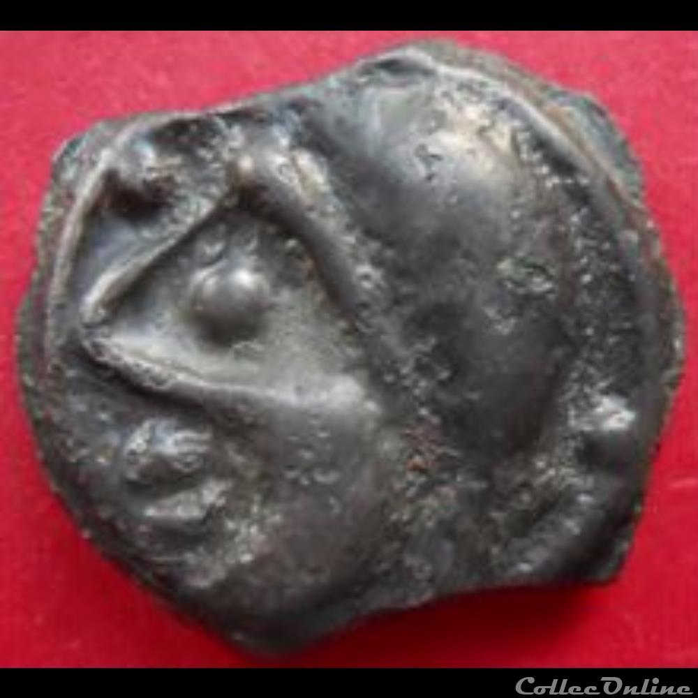 monnaie antique gauloise serie 562 dt 2646 potin tete casquee cheval