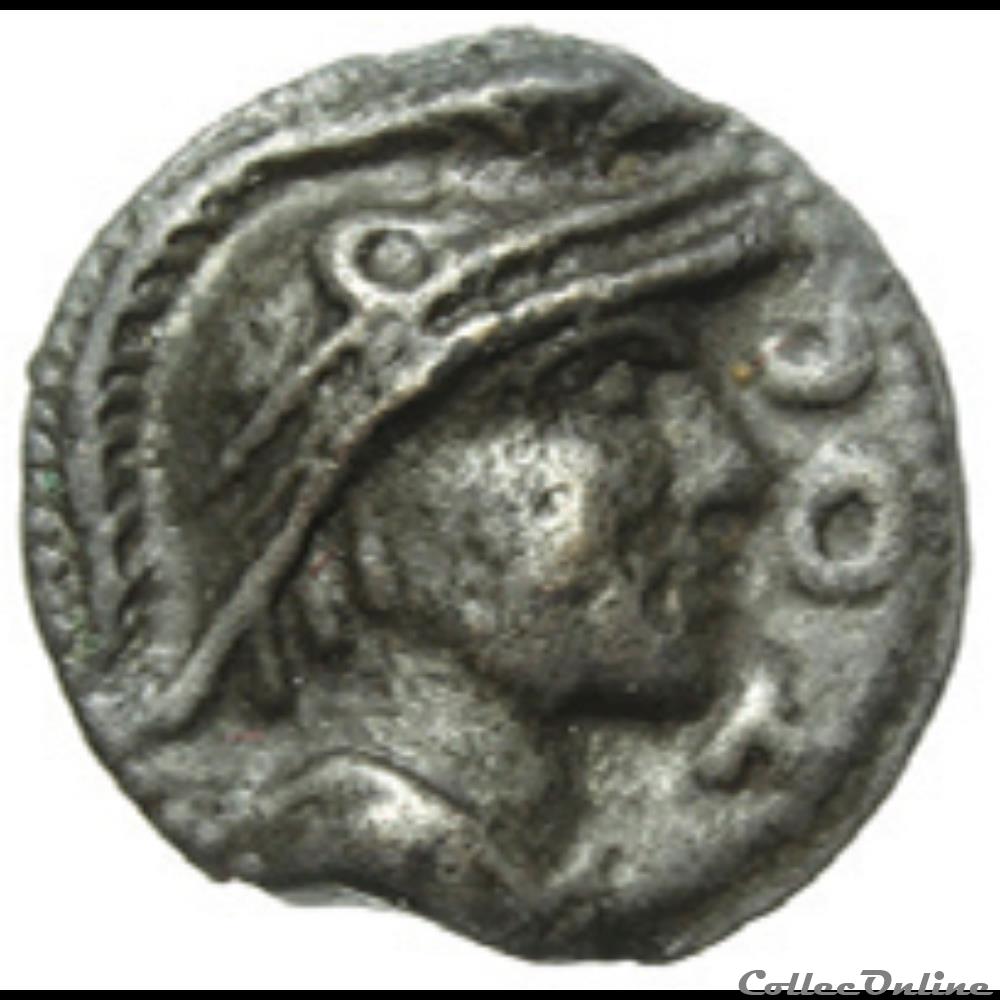 Série 953 DT 3255 Potin TOG au lion monnaie antique gauloise serie 953 dt 3255 potin tog au lion
