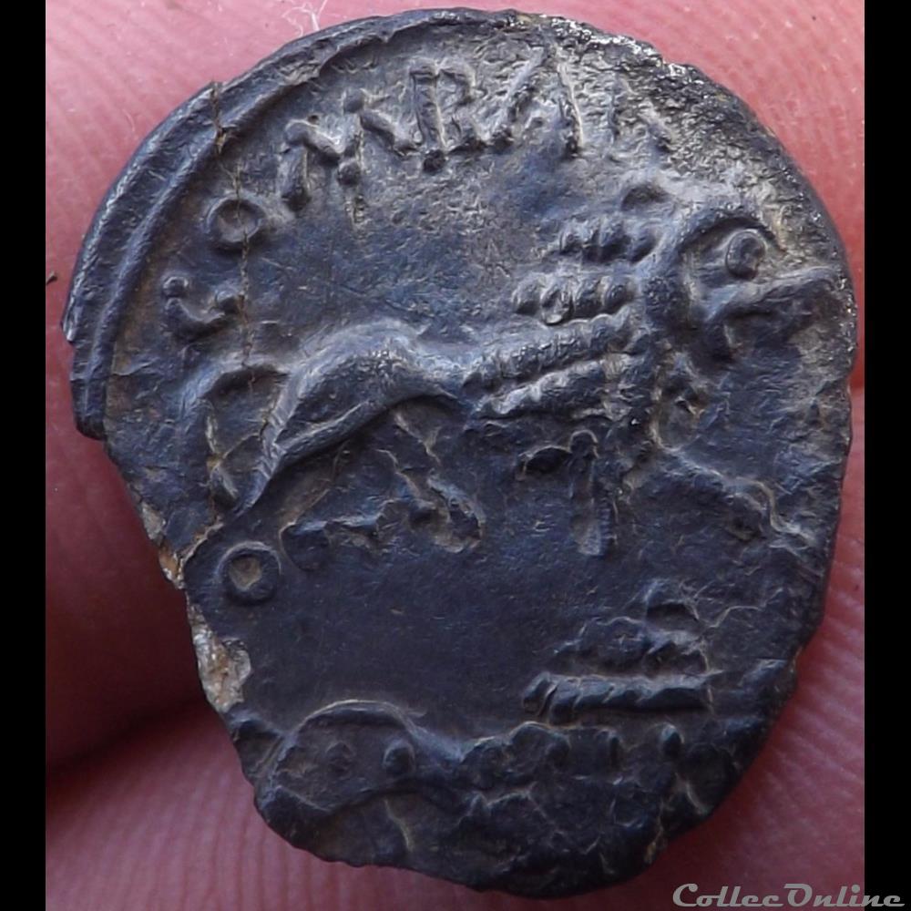 monnaie antique gauloise serie 977 dt 3271 b quinaire au lion amivs combar i