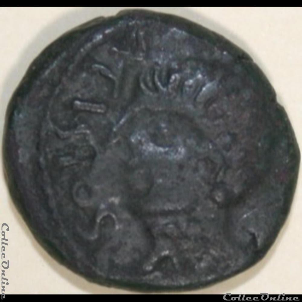 monnaie antique gauloise serie 71 dt 596 bronze atisios remos