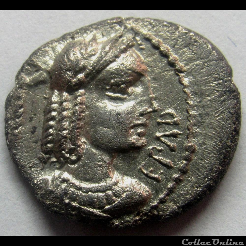 Série 1229 DT 3605 quinaire EPAD au guerrier monnaie antique gauloise serie 1229 dt 3605 quinaire epad au guerrier