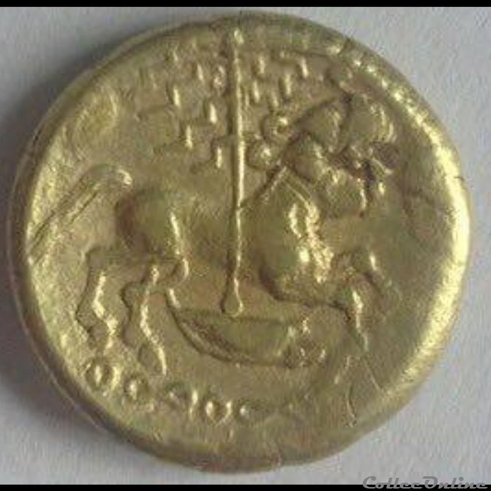 monnaie d'or du groupe de Normandie antique gauloise monnaie or du groupe de normandie