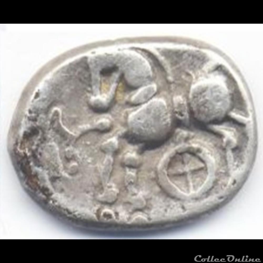 DT série 884 Quinaire KALETEDOY au S monnaie antique gauloise dt serie 884 quinaire kaletedoy au s