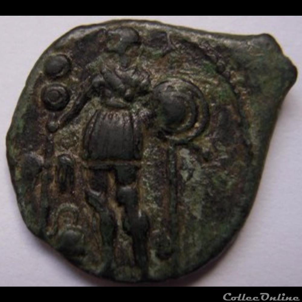 monnaie antique gauloise serie 1229 dt 3607 bronze epad au guerrier