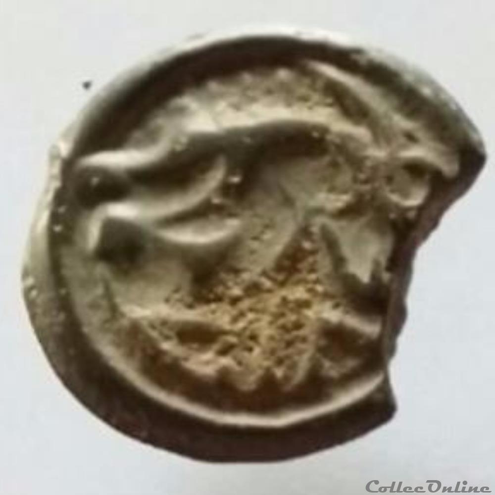 Série 968 DT 3262 var Potin OYINDIA à la tête janiforme monnaie antique gauloise serie 968 dt 3262 var potin oyindia a la tete janiforme