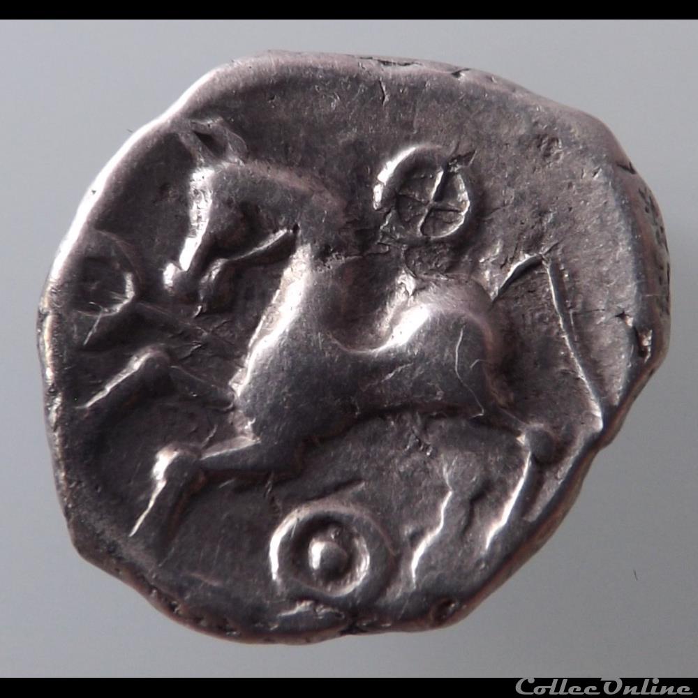 Denier à la tête casquée monnaie antique gauloise denier a la tete casquee