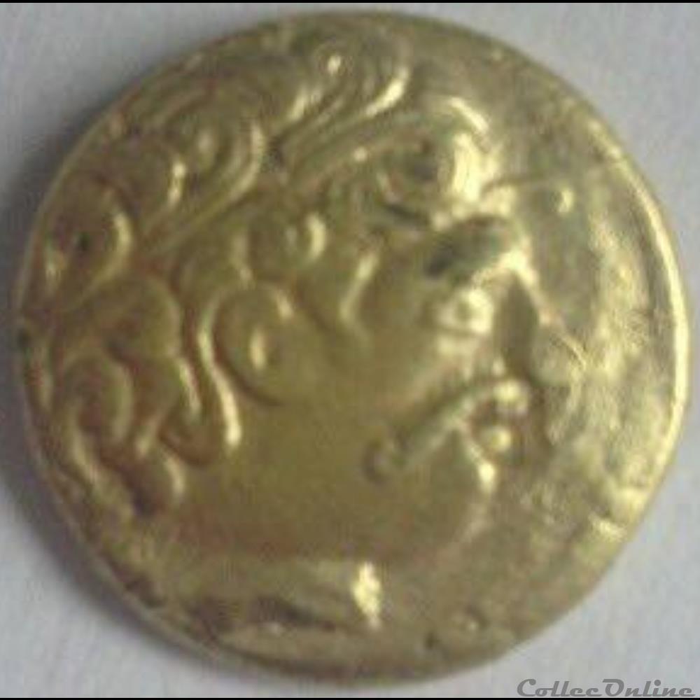 monnaie d'or du groupe de Normandie antique gauloise monnaie or du groupe de normandie