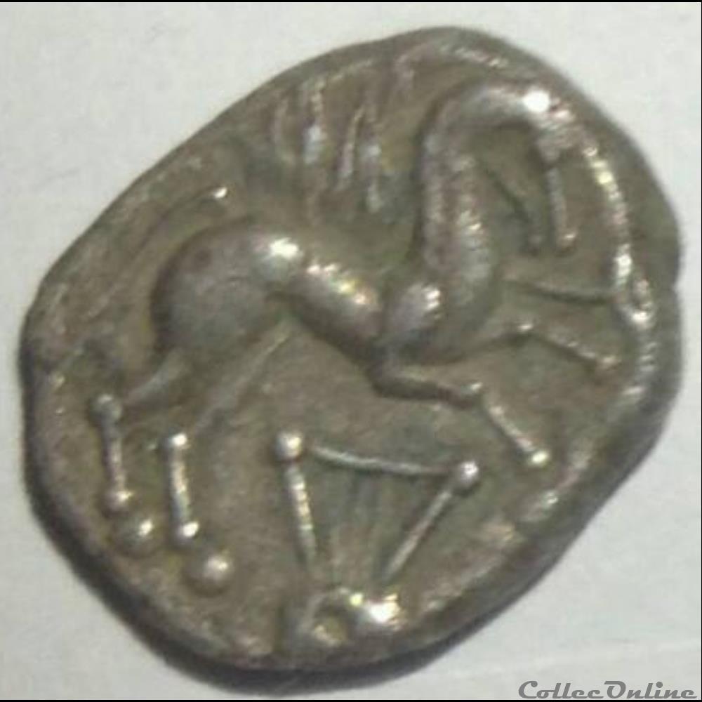 monnaie antique gauloise serie 878 dt 3185 quinaire a la lyre et au s