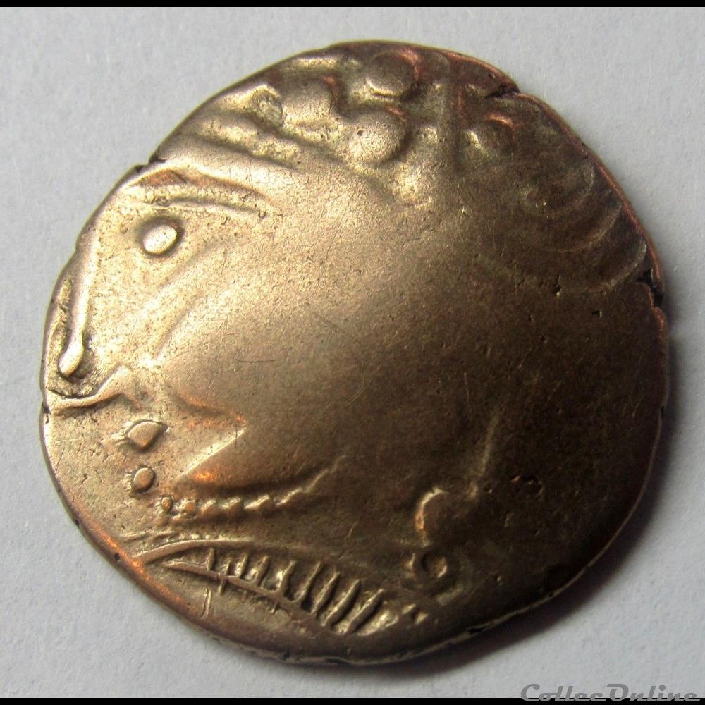 Série 402 DT 2401 hémistatère aulerque éburovice / sanglier monnaie antique gauloise serie 402 dt 2401 hemistatere aulerque eburovice sanglier