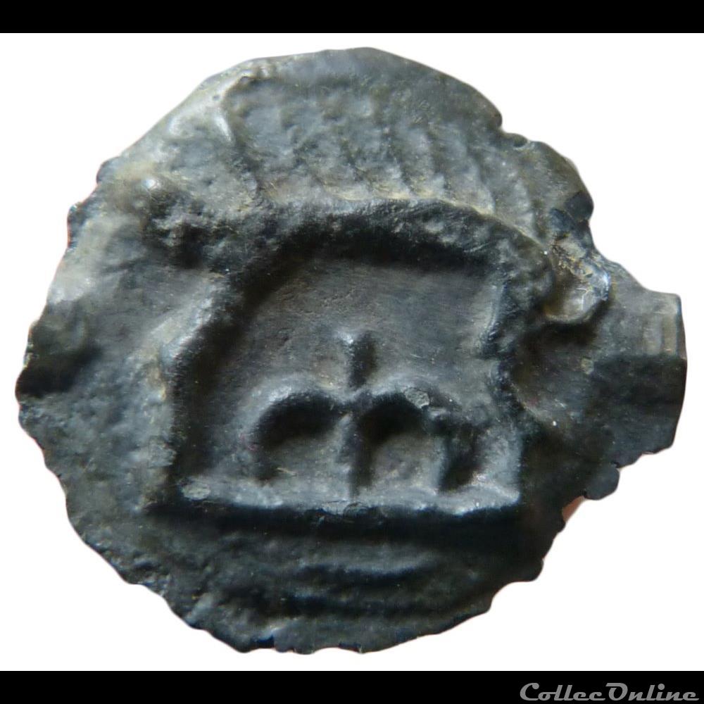 monnaie antique gauloise serie 38 classe i j potin a la tete indien gros il