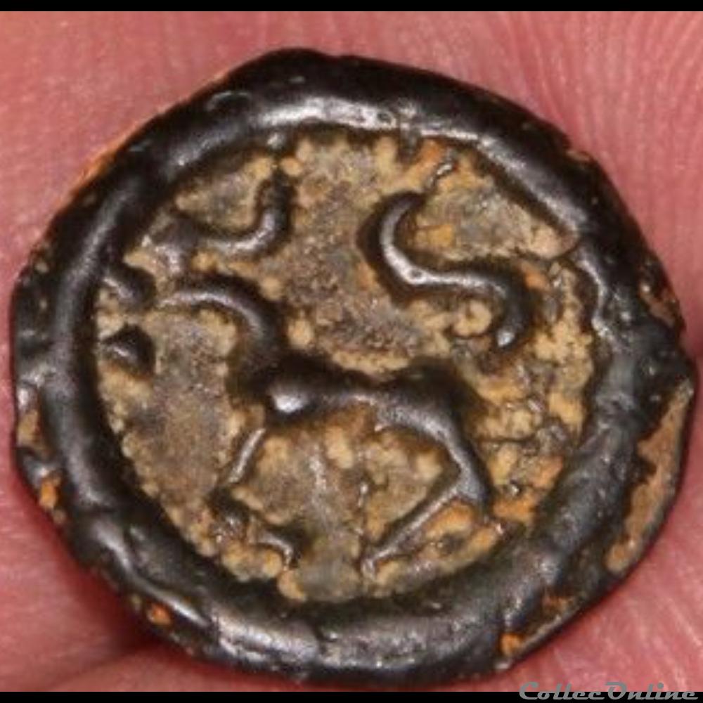 potin biturige ? monnaie antique gauloise potin biturige