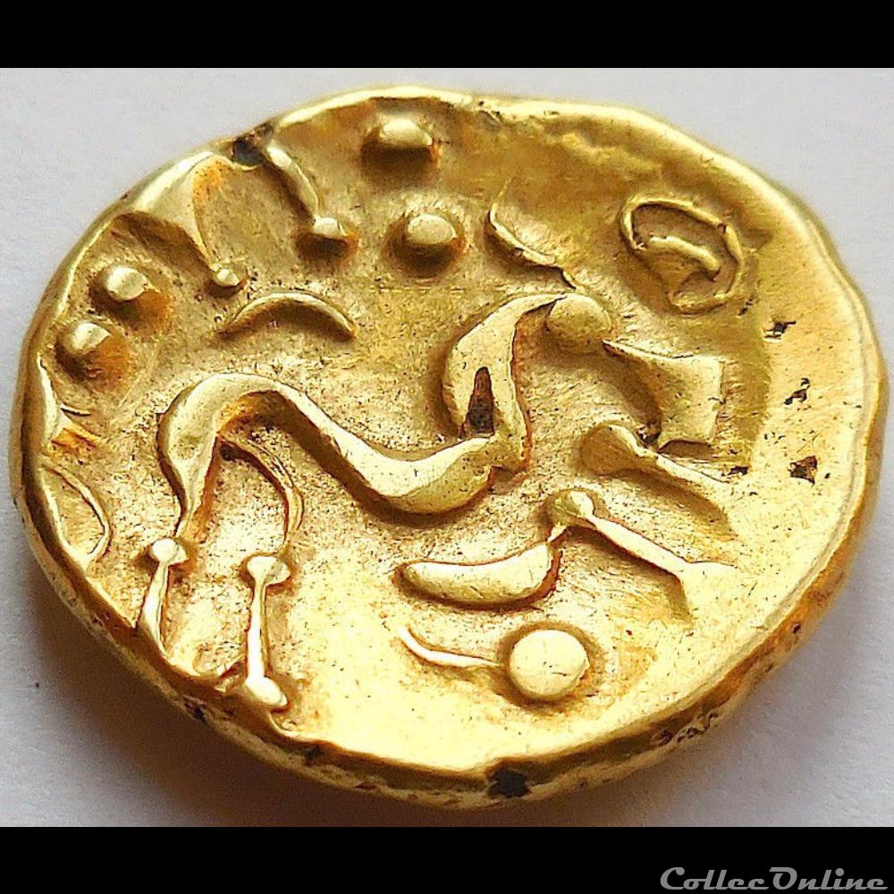 série 40 statère uniface au cheval sans S monnaie antique gauloise serie 40 statere uniface au cheval sans s