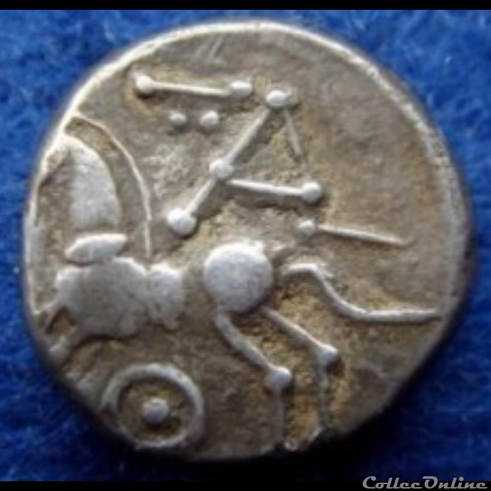DT série 884 Quinaire KALETEDOY monnaie antique gauloise dt serie 884 quinaire kaletedoy
