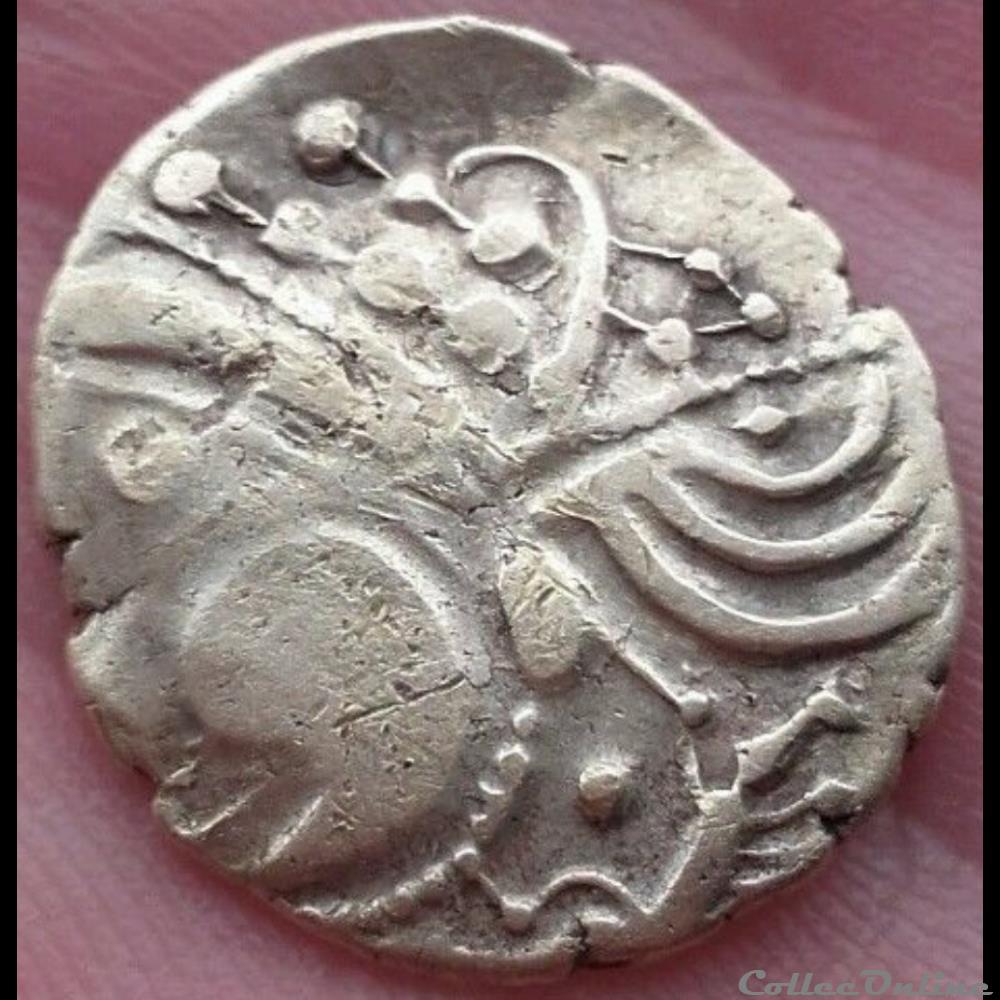 Série 402 DT 2401 hémistatère aulerque éburovice / sanglier monnaie antique gauloise serie 402 dt 2401 hemistatere aulerque eburovice sanglier