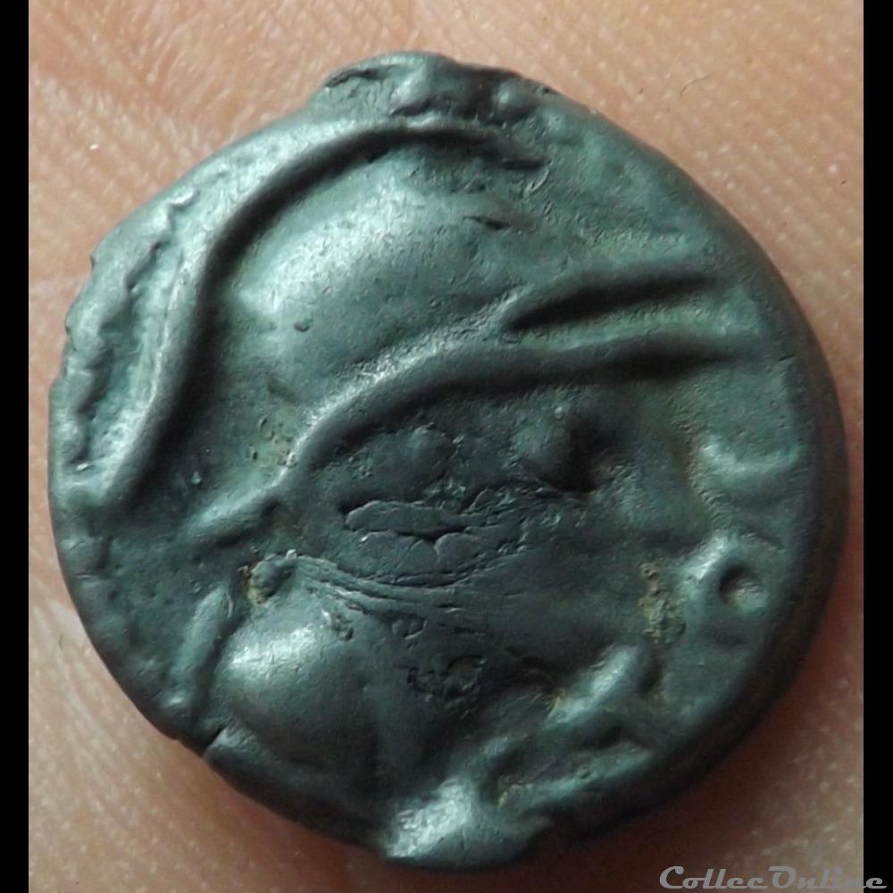 Série 953 DT 3255 Potin TOG au lion monnaie antique gauloise serie 953 dt 3255 potin tog au lion