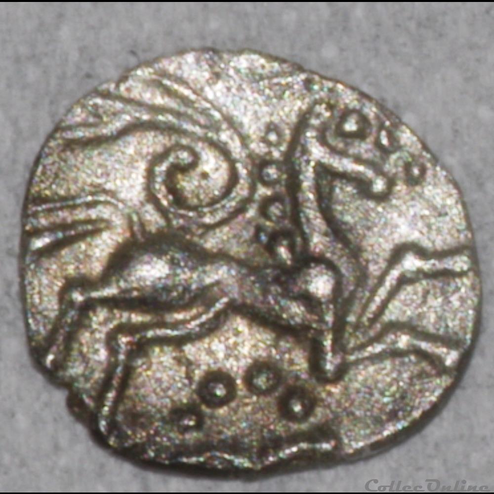 DT série 377 minimi à la tête de Pallas monnaie antique gauloise dt serie 377 minimi a la tete de pallas