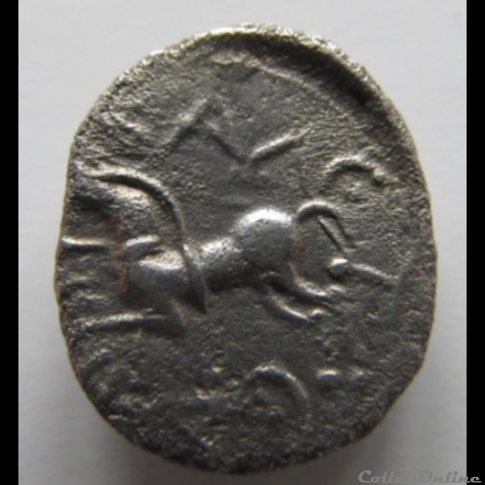 DT série 884 Quinaire KALETEDOY monnaie antique gauloise dt serie 884 quinaire kaletedoy