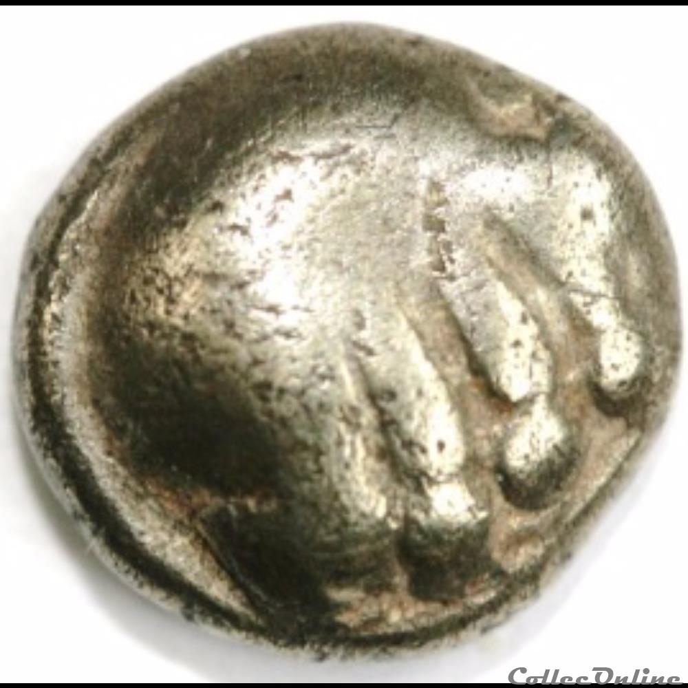 Série 30 DT 180 quart de statère dit "aux arcs de cercle" à la griffe " " aux segments " monnaie antique gauloise serie 30 dt 180 quart de statere dit aux arcs de cercle a la griffe aux segments