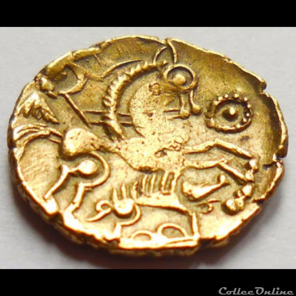 Série 402 DT 2401 hémistatère aulerque éburovice / sanglier monnaie antique gauloise serie 402 dt 2401 hemistatere aulerque eburovice sanglier