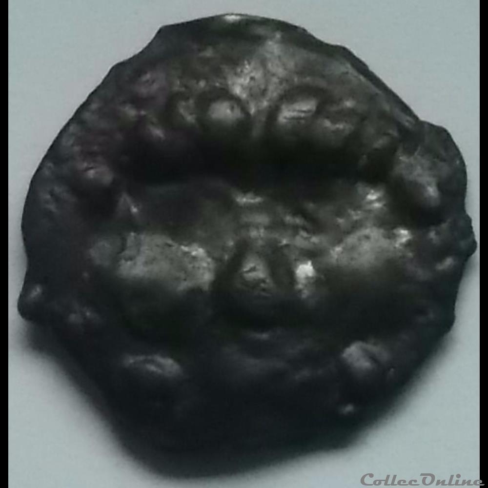 monnaie antique gauloise serie 565 dt 2650 potin a la tete de face