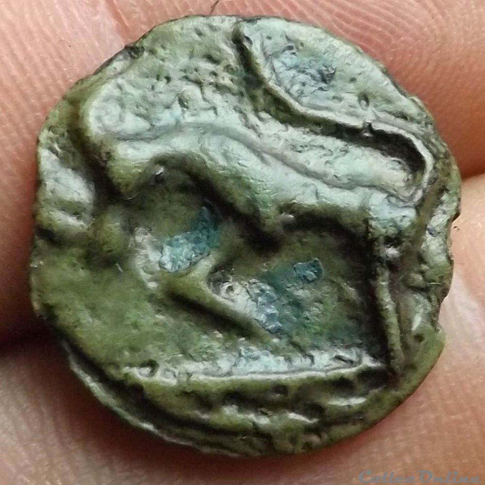 Série 854 DT Potin au bandeau et à la tête négroïde monnaie antique gauloise serie 854 dt potin au bandeau et a la tete negroide