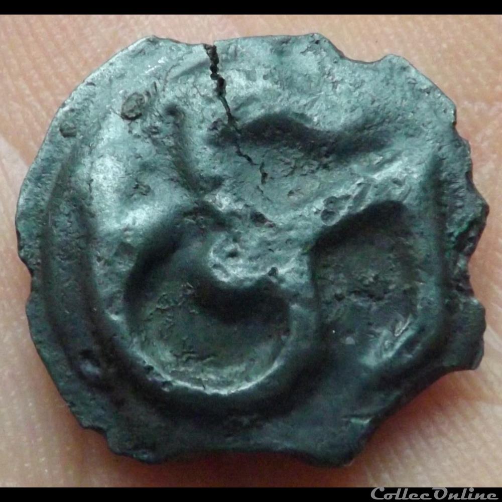 monnaie antique gauloise serie 890 dt 3203 potin a hippocampe