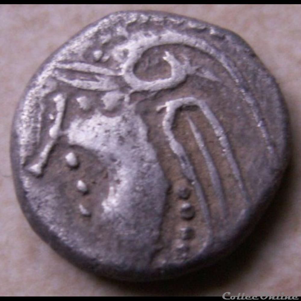 DT série 884 Quinaire KALETEDOY monnaie antique gauloise dt serie 884 quinaire kaletedoy