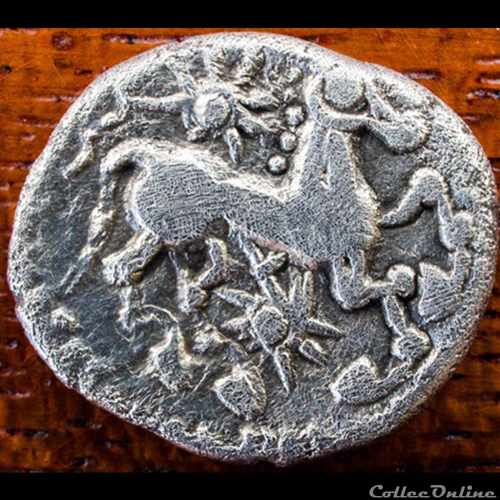 monnaie antique gauloise serie 42 dt 274 quart de statere en argent a l il