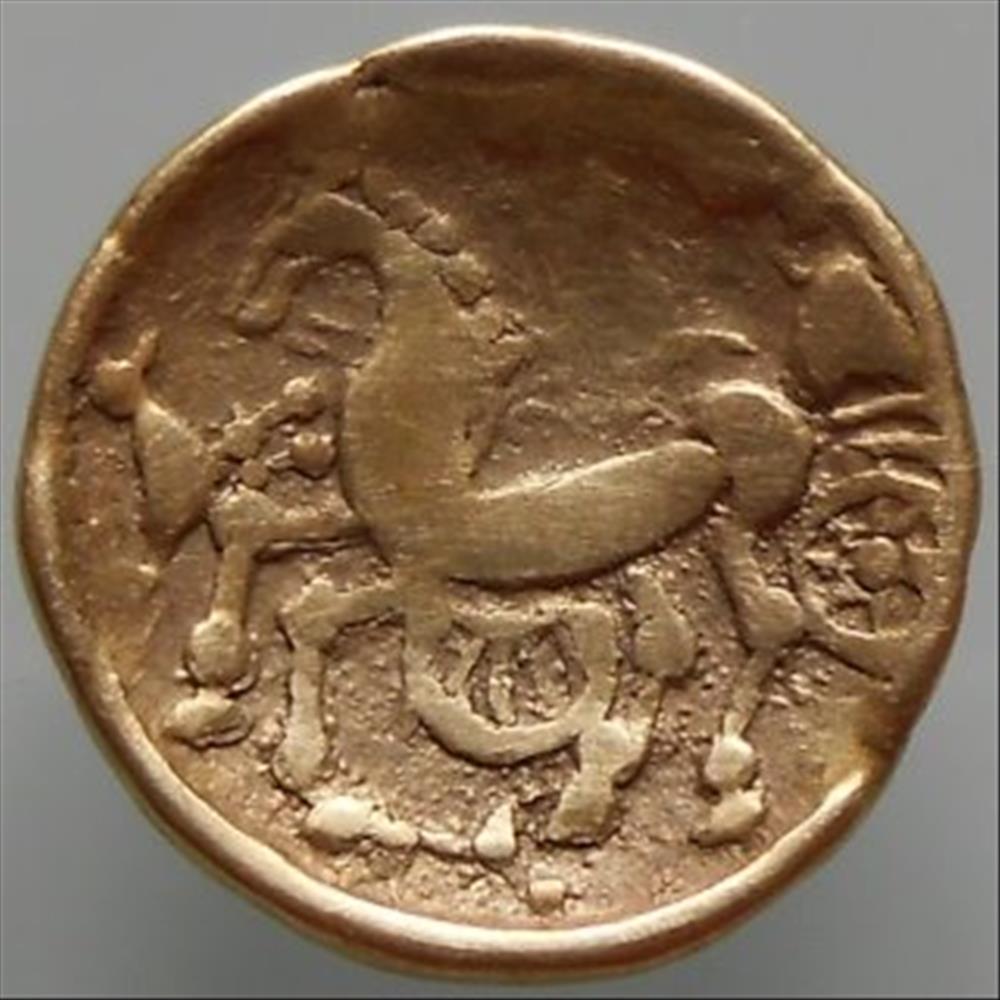 Série 839 DT 3076 Quart de statère du type de Crainvillier monnaie antique gauloise serie 839 dt 3076 quart de statere du type de crainvillier