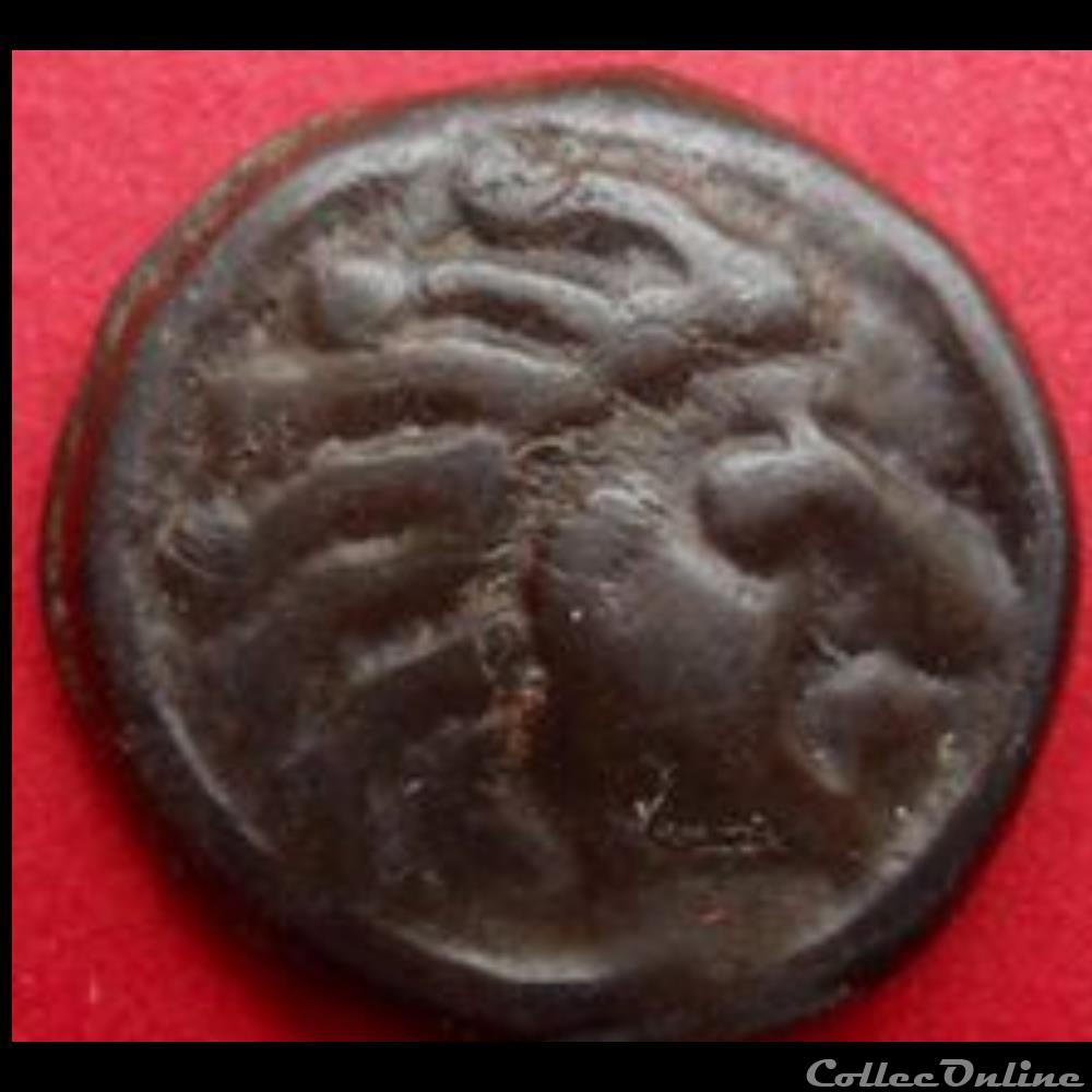 Série 559 DT 2640 Potin à la tête d'indien monnaie antique gauloise serie 559 dt 2640 potin a la tete indien