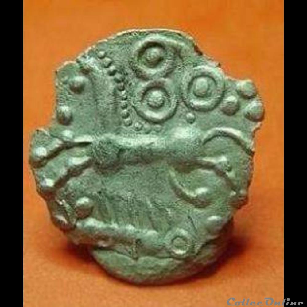 DT série 377 minimi à la tête de Pallas monnaie antique gauloise dt serie 377 minimi a la tete de pallas